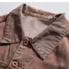 Mens Vintage Denim Jacket Cross - Image 5