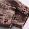 Mens Vintage Denim Jacket Cross - Image 7