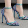 Color rivet transparent sandals - Image 4