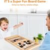 Fast Sling Puck Game,Wooden Hockey Game,Super Foosball Table,Desktop Battle Parent-Child Interaction Winner Slingshot Game,Adults And Kids Family Game Toys - Image 7