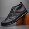 Mens Casual Leather Footwear Shoes - Image 3